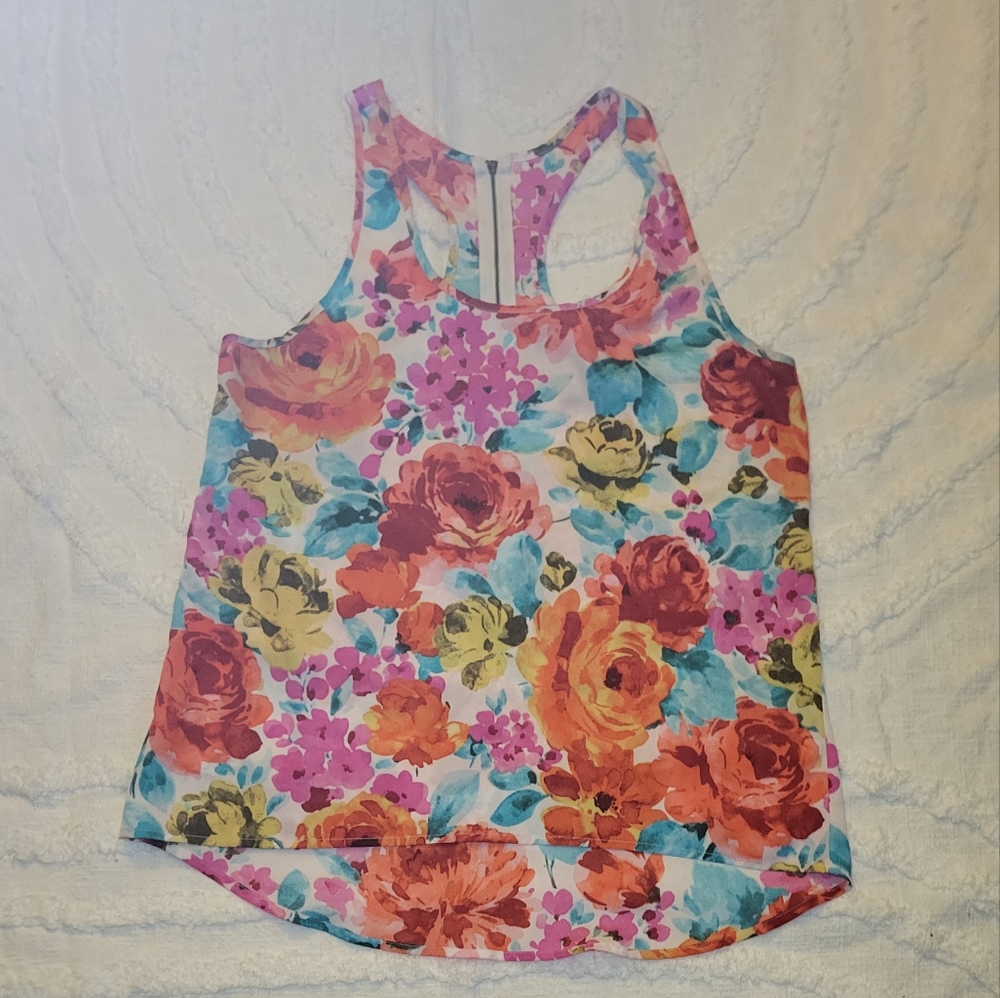 Floral high low top